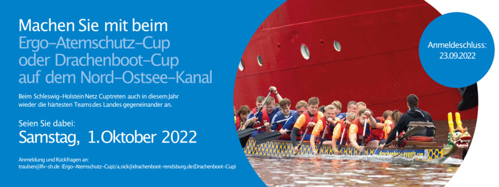 Machen Sie mit beim Ergo-Atemschutz-Cup oder Drachenboot-Cup auf dem Nord-Ostsee-Kanal